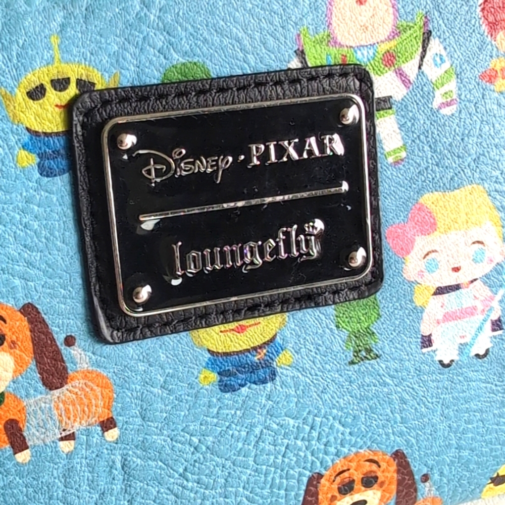 Disney Pixar Toy Story 4 Loungefly Blue Folding Wallet - Picture 3 of 9
